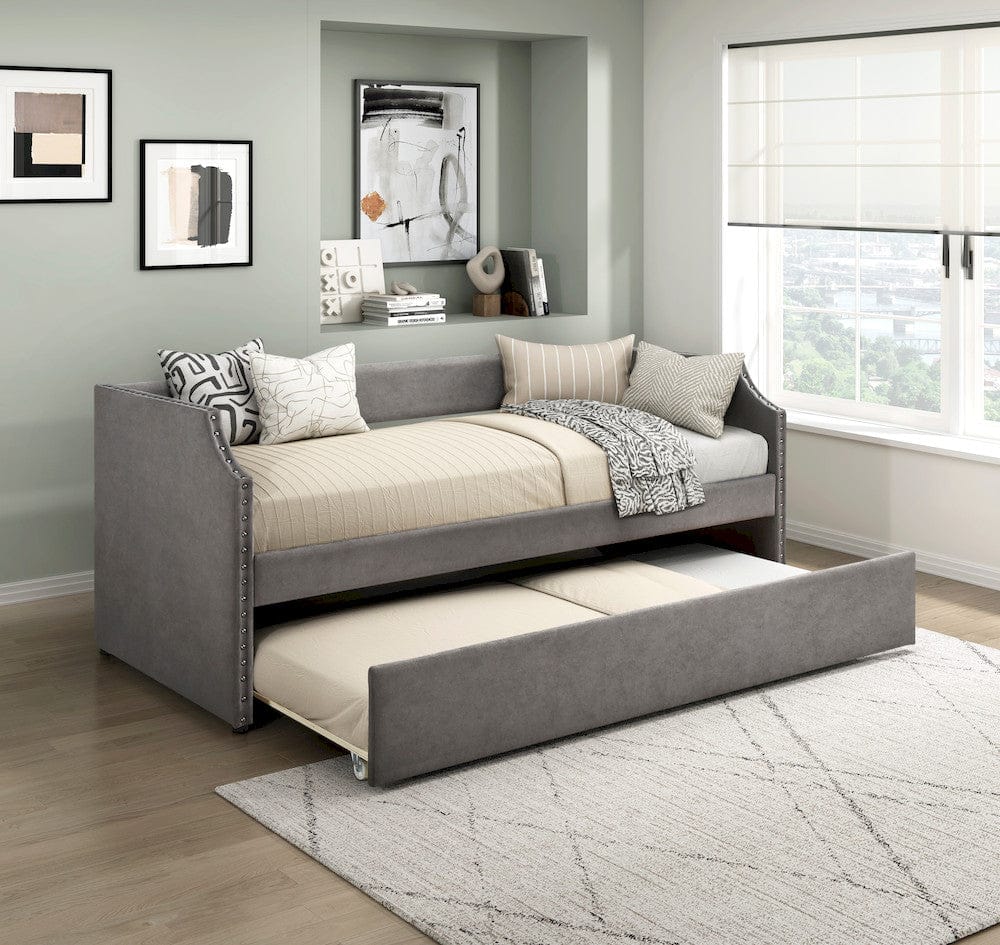 Homelegance  - Shiloh Daybed W/ Trundle in Dark gray - 4988DG  view 6