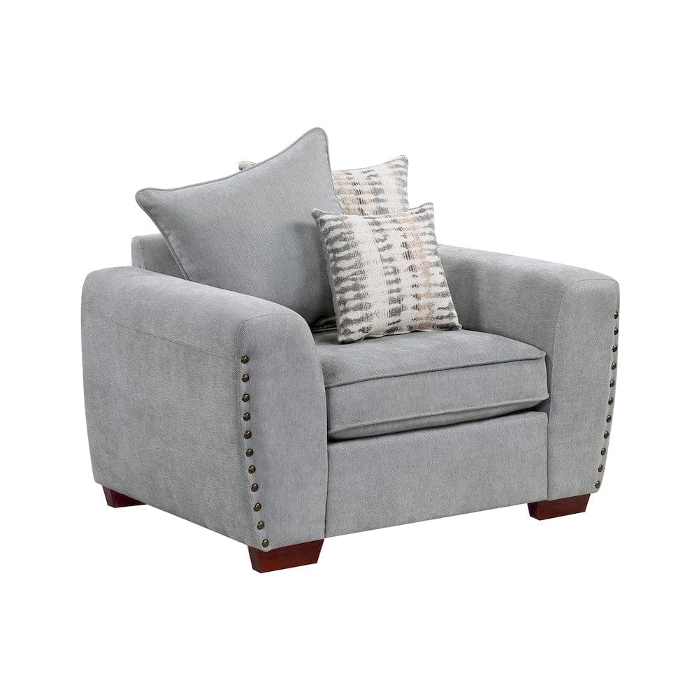 Homelegance  - Silverthorne Chair in Gray - 8579GY-1  view 3