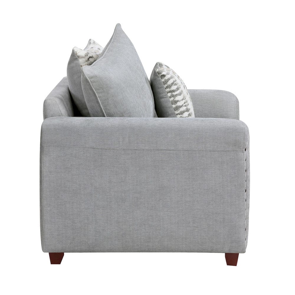 Homelegance  - Silverthorne Chair in Gray - 8579GY-1  view 4