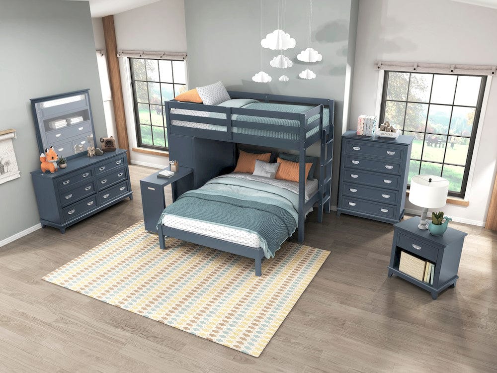 Homelegance  - Sloane Twin/Full Loft Bunk Bed W/ Chest and Hidden Desk - B2024BULTF-1x  view 2