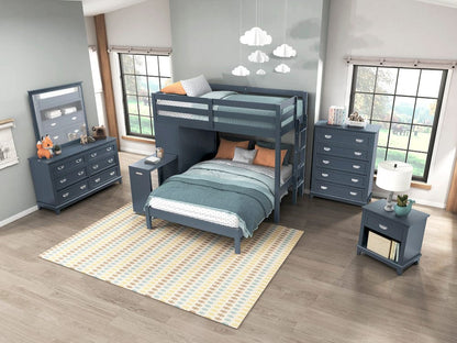 Homelegance  - Sloane Twin/Full Loft Bunk Bed W/ Chest and Hidden Desk - B2024BULTF-1x  view 2