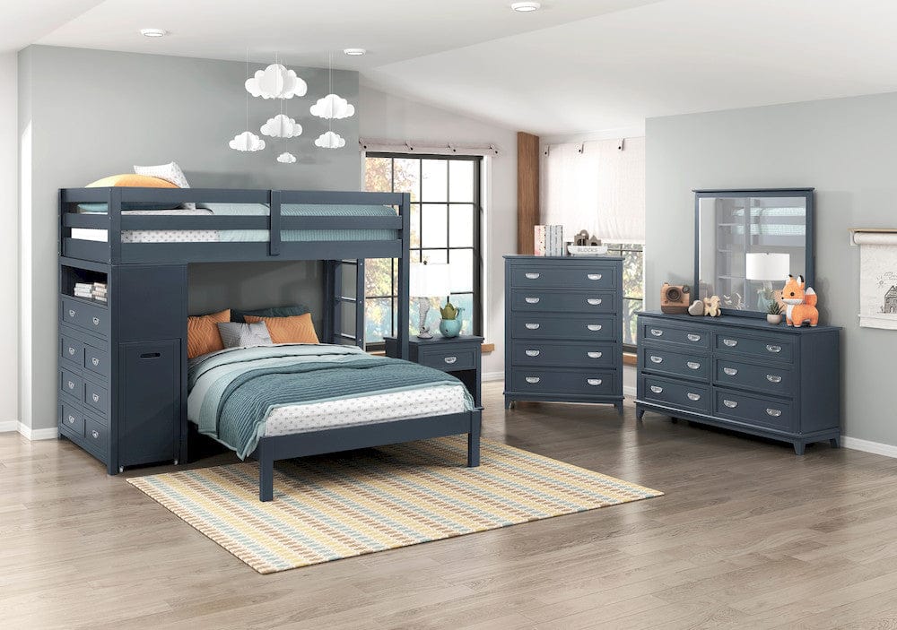 Homelegance  - Sloane Twin/Full Loft Bunk Bed W/ Chest and Hidden Desk - B2024BULTF-1x  view 3