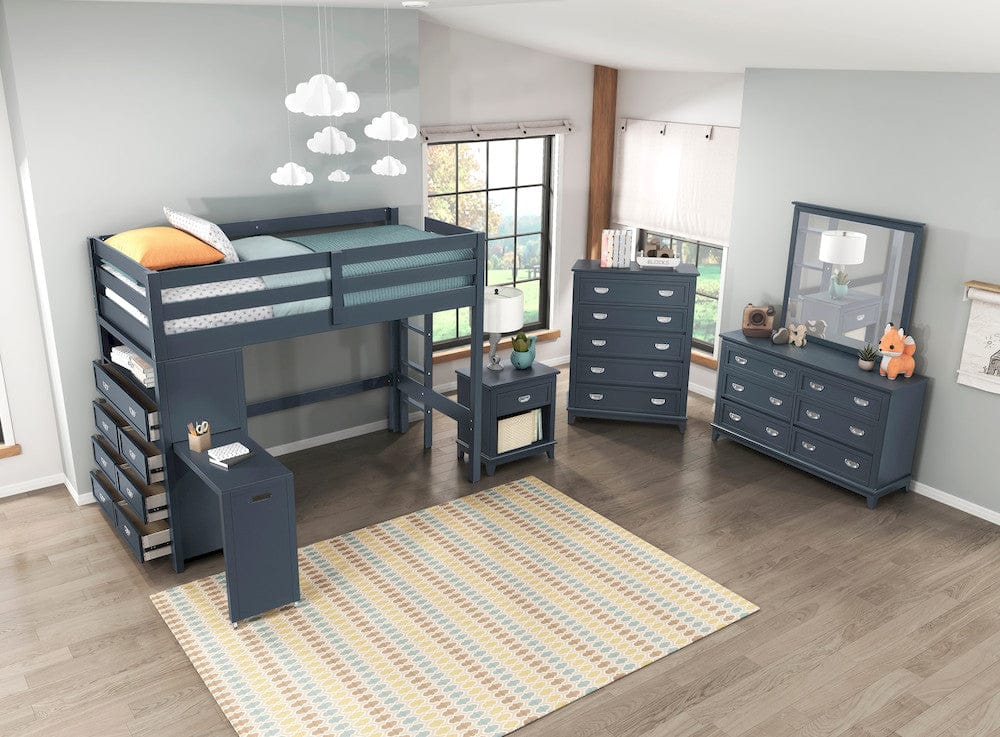 Homelegance  - Sloane Twin/Full Loft Bunk Bed W/ Chest and Hidden Desk - B2024BULTF-1x  view 5