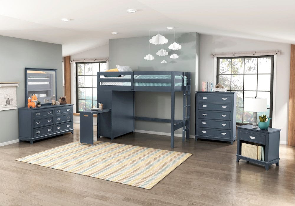 Homelegance  - Sloane Twin/Full Loft Bunk Bed W/ Chest and Hidden Desk - B2024BULTF-1x  view 6