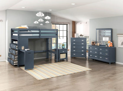 Homelegance  - Sloane Twin/Full Loft Bunk Bed W/ Chest and Hidden Desk - B2024BULTF-1x  view 7
