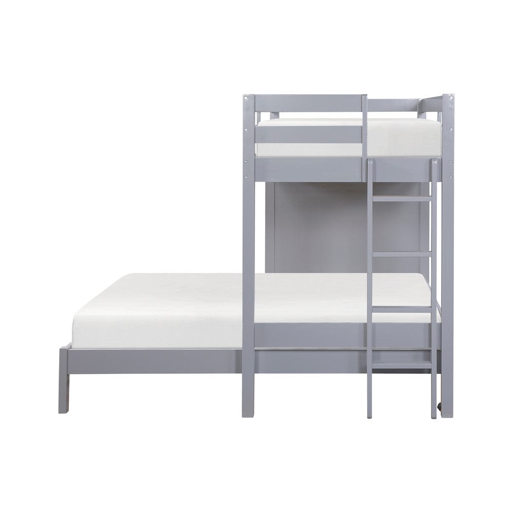 Homelegance  - Sloane Twin/Full Loft Bunk Bed W/ Chest and Hidden Desk - B2024GYLTF-1x  view 9