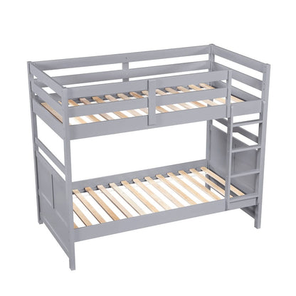 Homelegance  - Sloane Twin/Twin Bunk Bed - B2024GY-1x  view 6