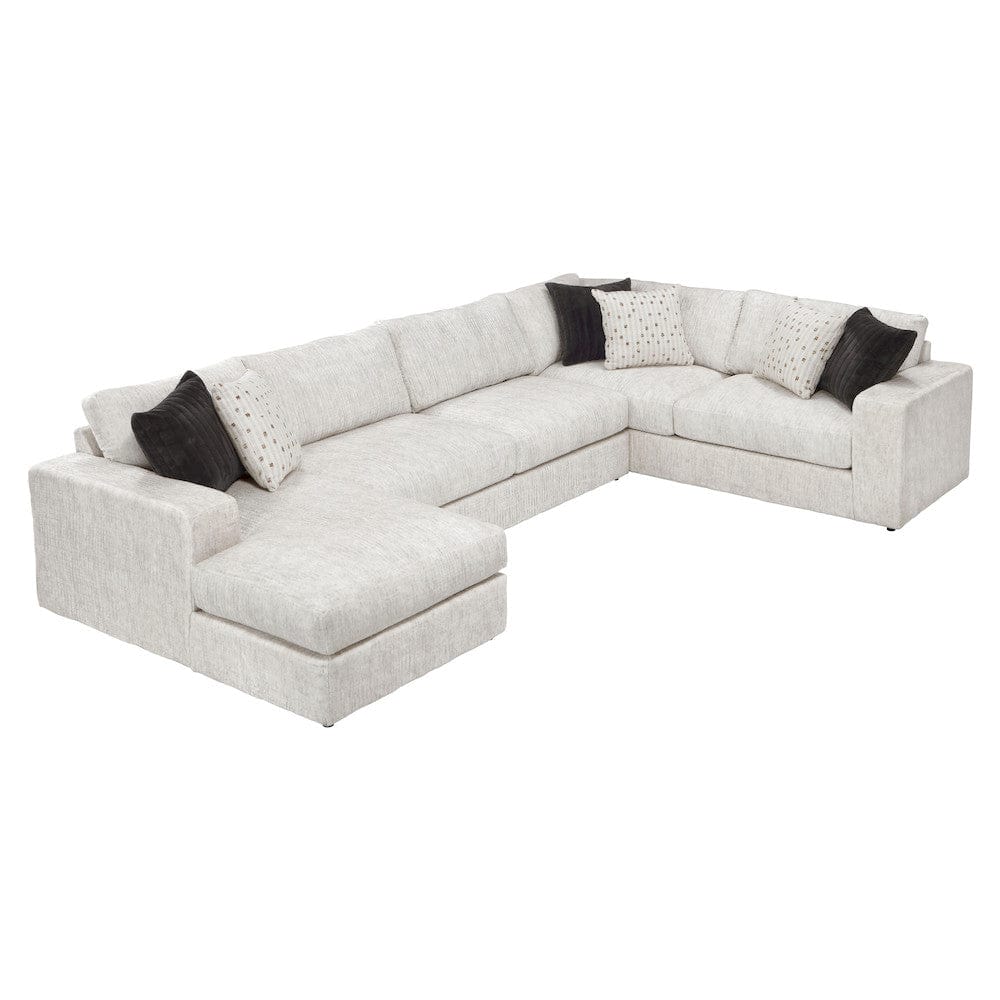 Homelegance  - Solace 3-Piece Sectional W/ Left Chaise in Beige - 8401BESx3LCRT  view 2