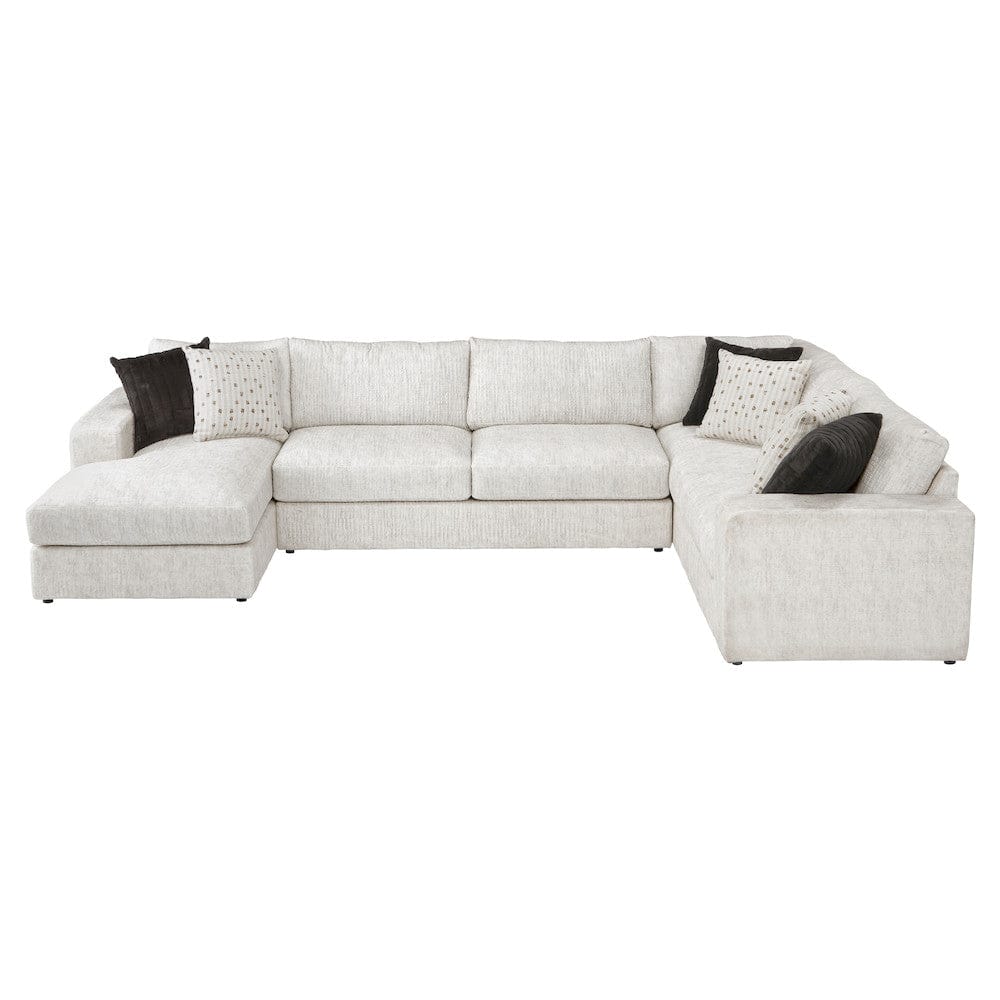 Homelegance  - Solace 3-Piece Sectional W/ Left Chaise in Beige - 8401BESx3LCRT  view 4