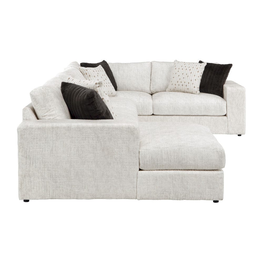 Homelegance  - Solace 3-Piece Sectional W/ Left Chaise in Beige - 8401BESx3LCRT  view 5