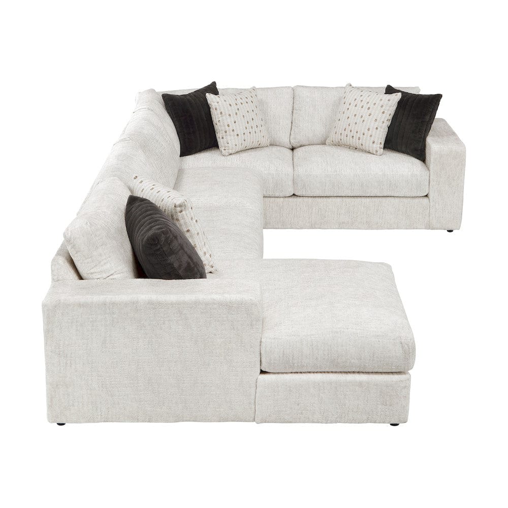 Homelegance  - Solace 3-Piece Sectional W/ Left Chaise in Beige - 8401BESx3LCRT  view 6