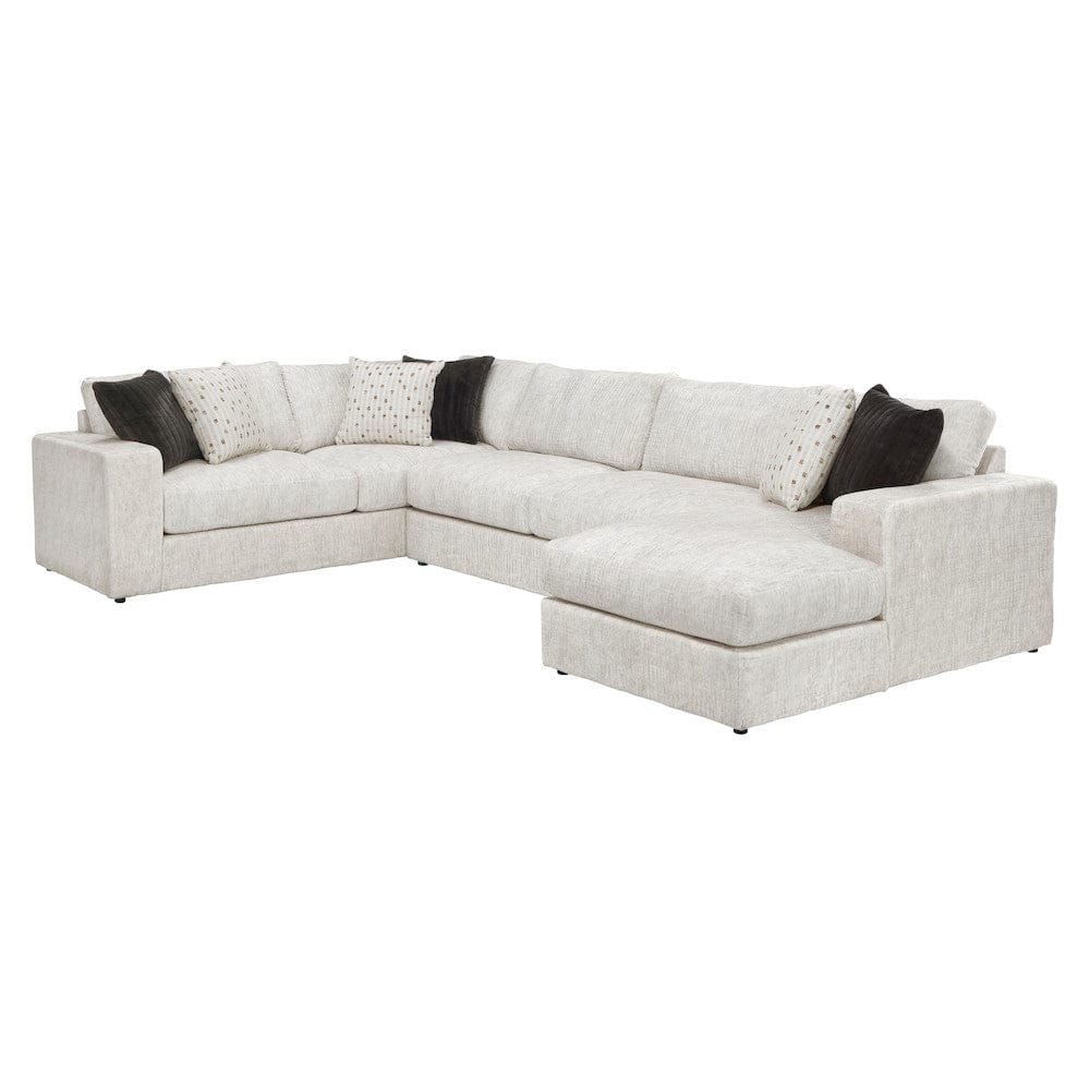 Homelegance  - Solace 3-Piece Sectional W/ Right Chaise in Beige - 8401BESx3LTRC  view 1