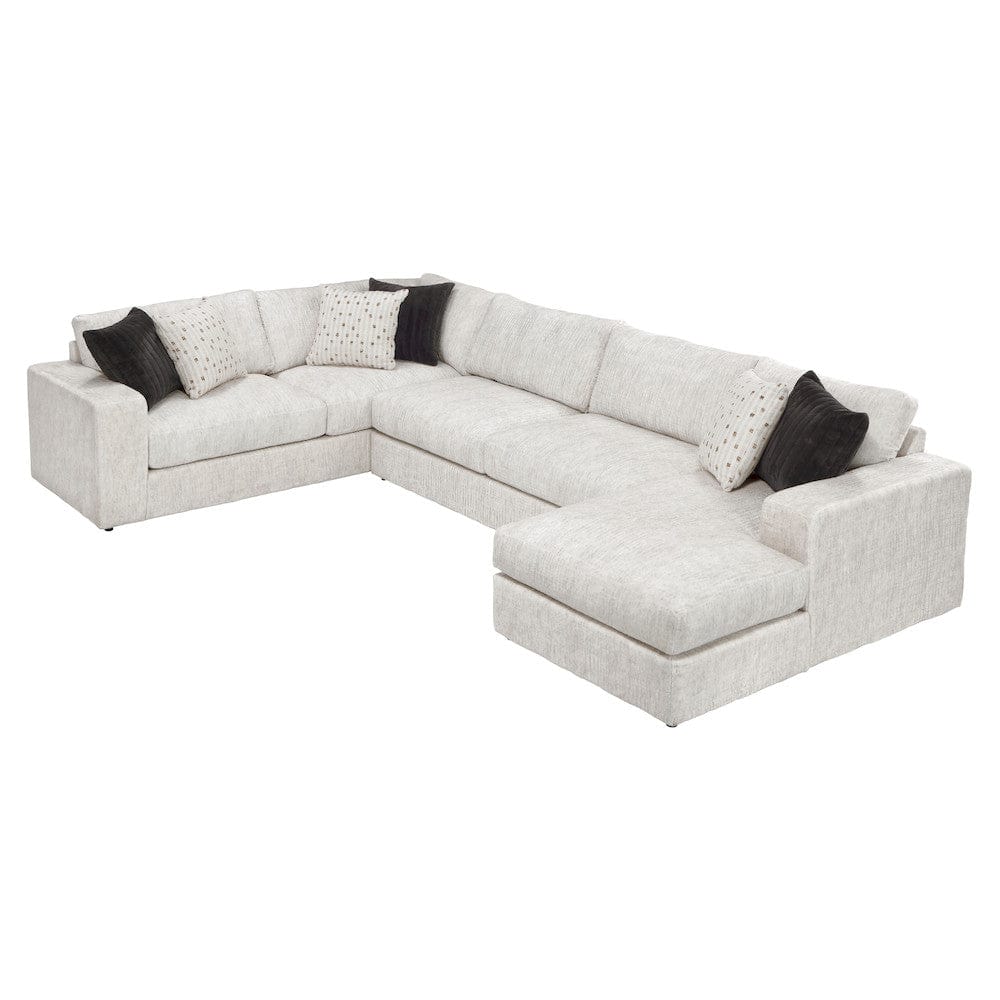 Homelegance  - Solace 3-Piece Sectional W/ Right Chaise in Beige - 8401BESx3LTRC  view 4