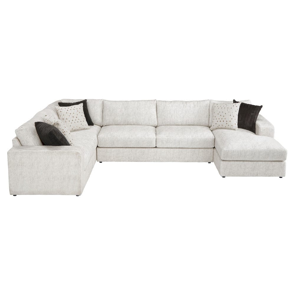 Homelegance  - Solace 3-Piece Sectional W/ Right Chaise in Beige - 8401BESx3LTRC  view 6