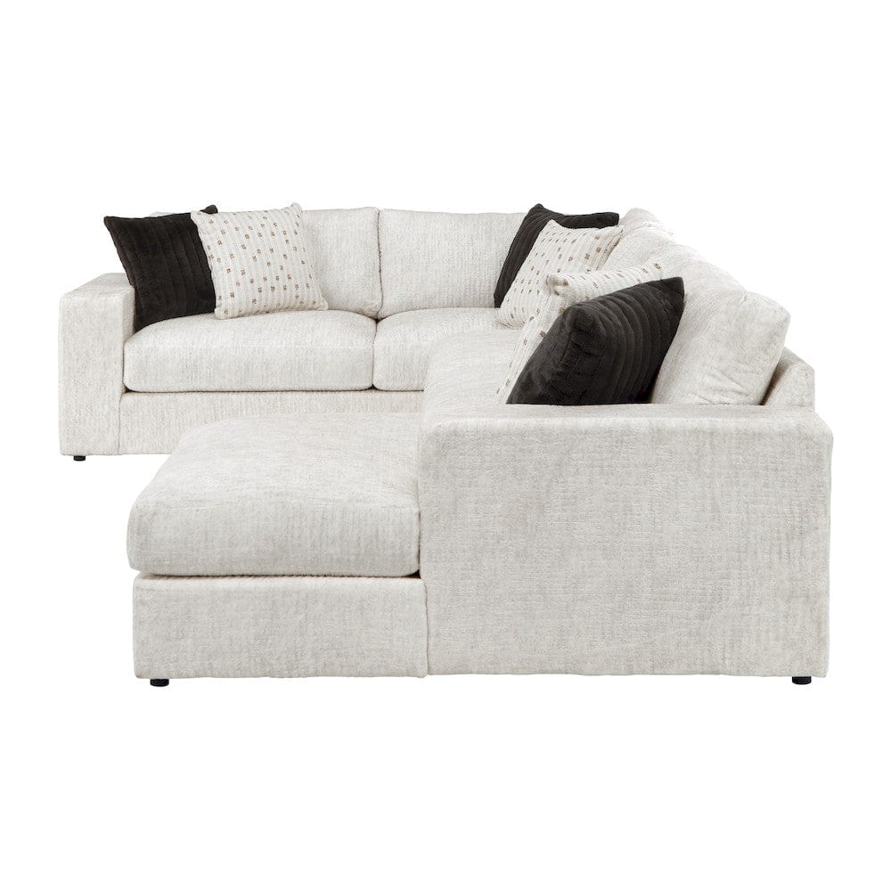 Homelegance  - Solace 3-Piece Sectional W/ Right Chaise in Beige - 8401BESx3LTRC  view 7