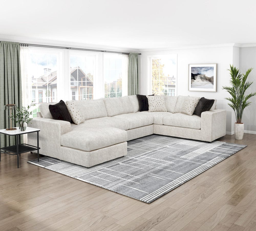 Homelegance  - Solace Right Side Corner Sofa in Beige - 8401BES-RT  view 3