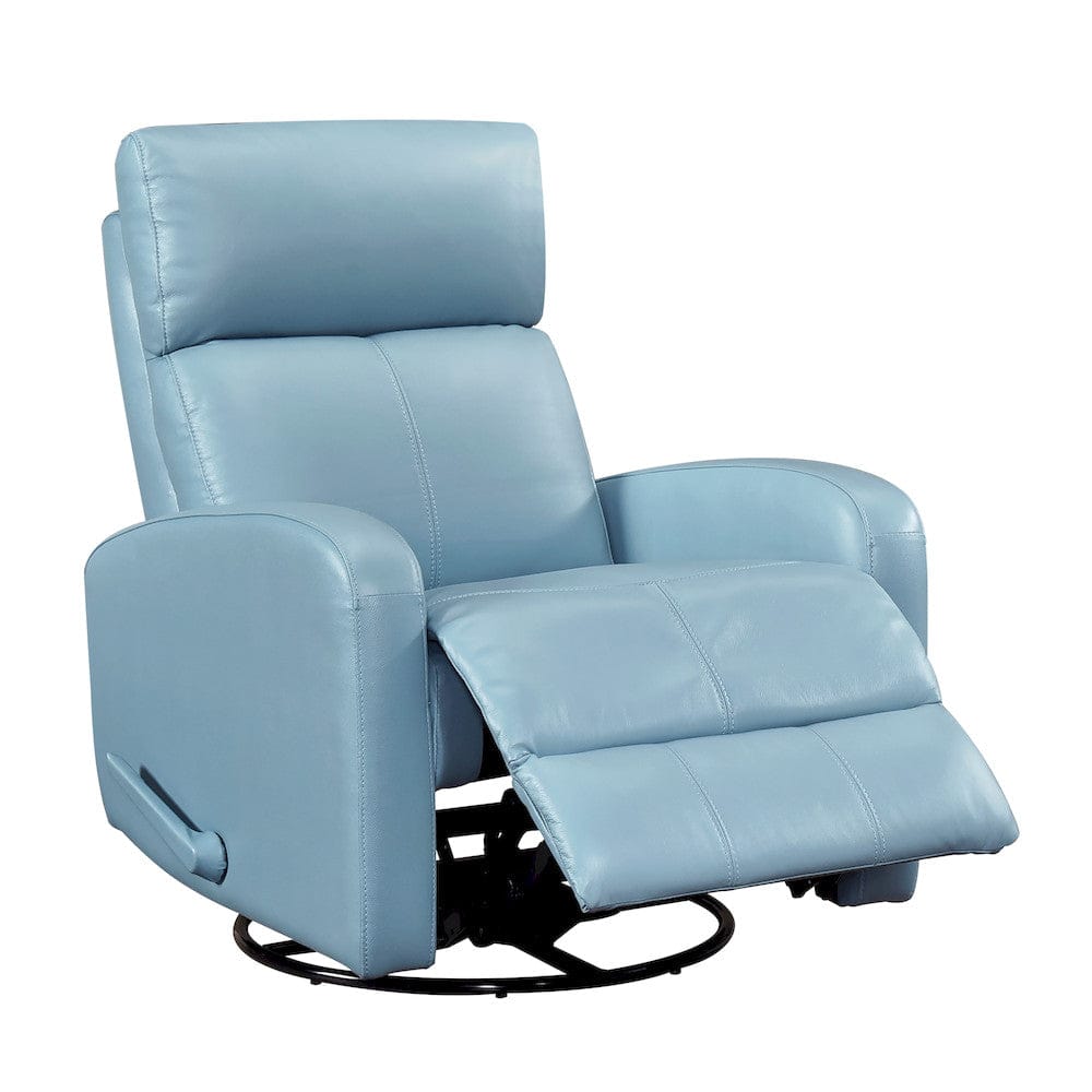 Homelegance  - Sorrento Swivel Glider Reclining Chair in Blue - 8458BUE-1SW  view 6