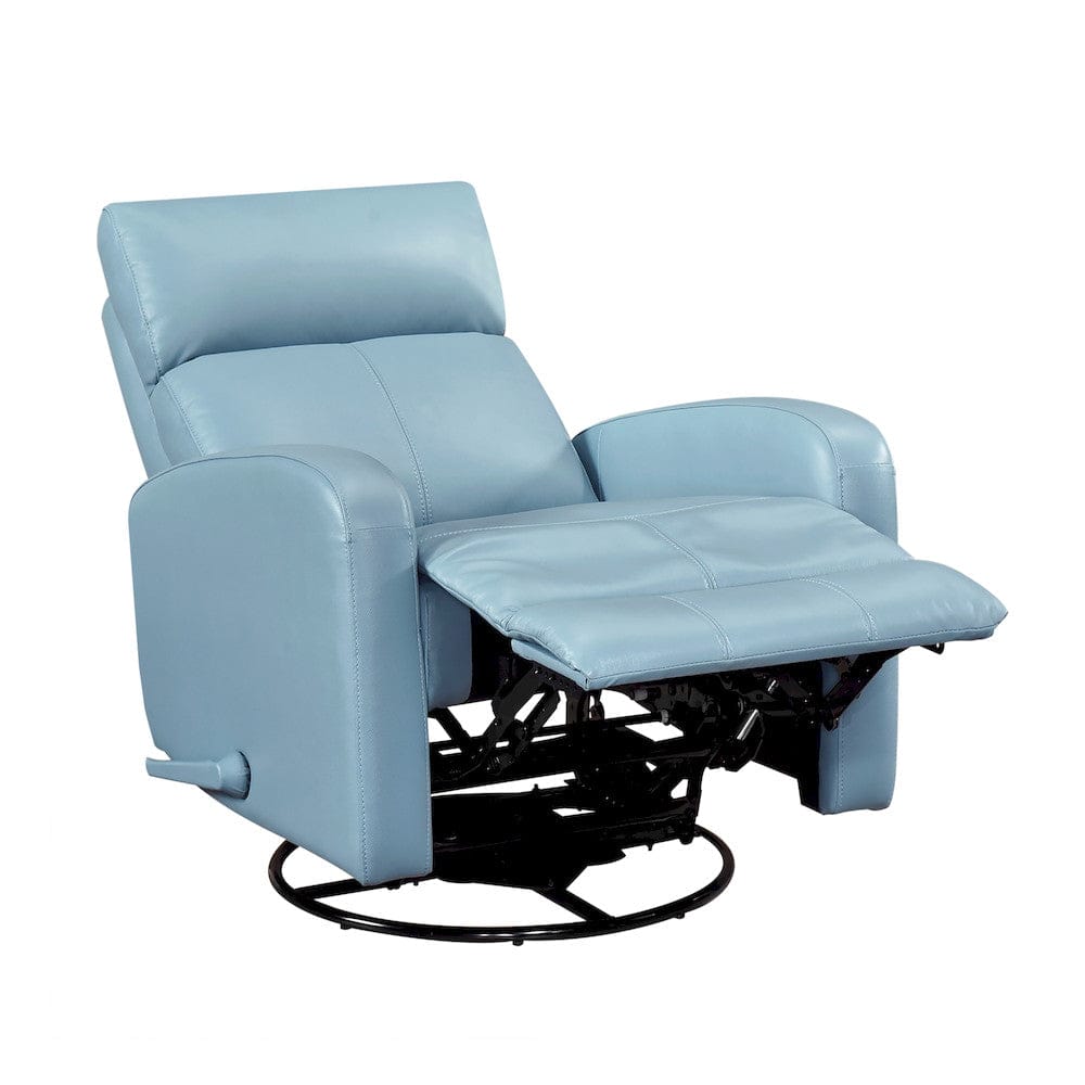 Homelegance  - Sorrento Swivel Glider Reclining Chair in Blue - 8458BUE-1SW  view 7