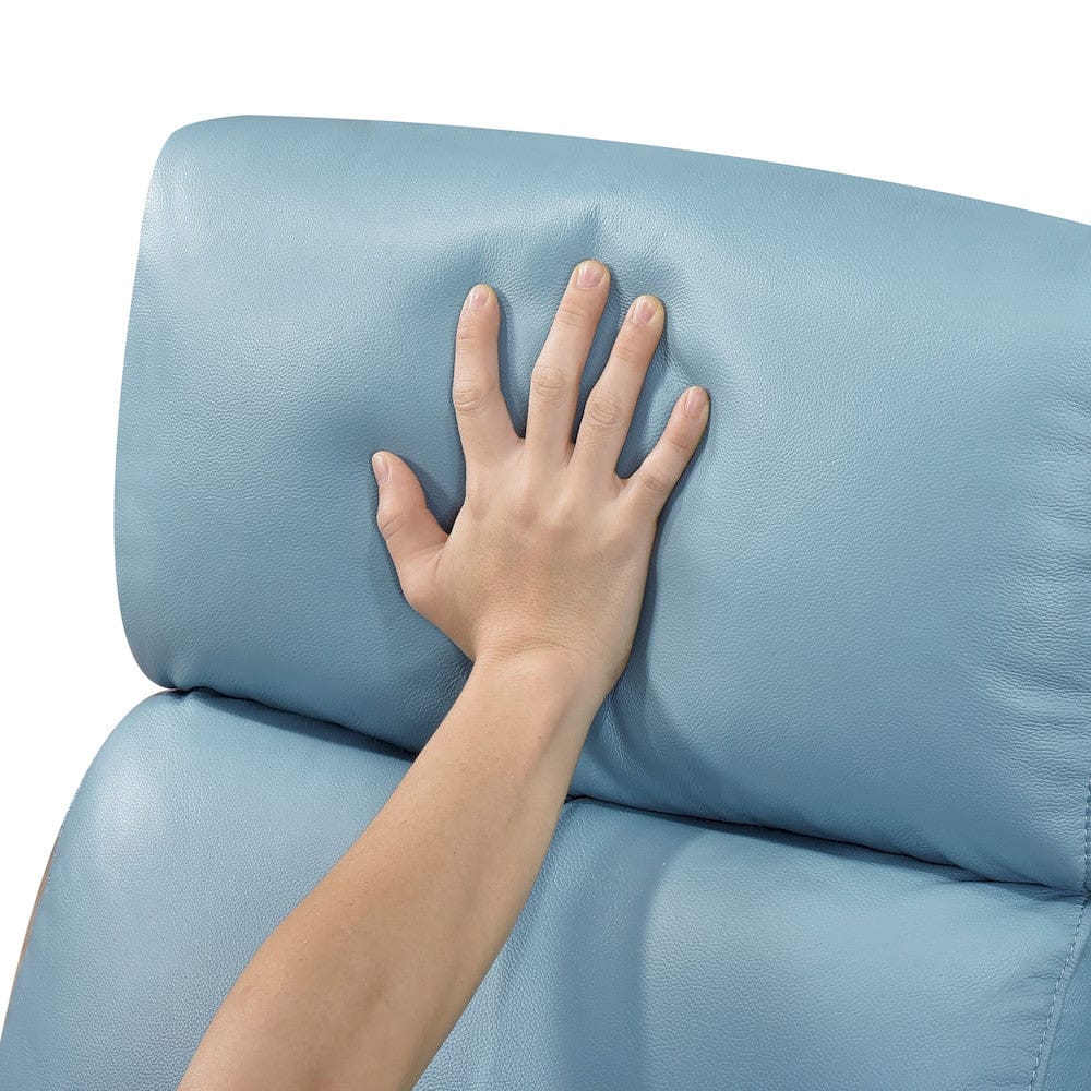 Homelegance  - Sorrento Swivel Glider Reclining Chair in Blue - 8458BUE-1SW  view 10
