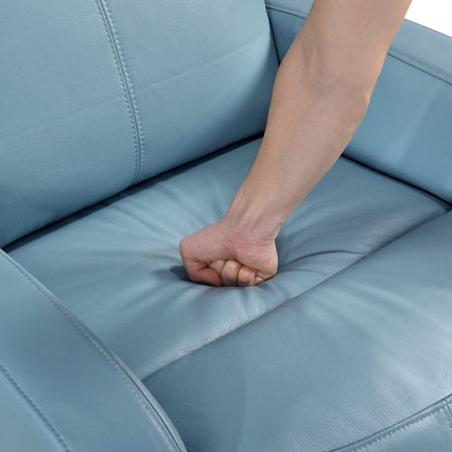 Homelegance  - Sorrento Swivel Glider Reclining Chair in Blue - 8458BUE-1SW  view 11