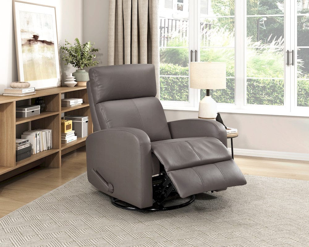Homelegance  - Sorrento Swivel Glider Reclining Chair in Mocha - 8458MCA-1SW  view 2