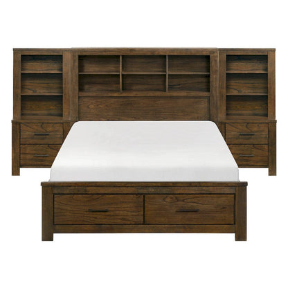 Homelegance  - Sullivan 5pc Set Queen Wall Platform Bed - 1592-1xWB  view 1