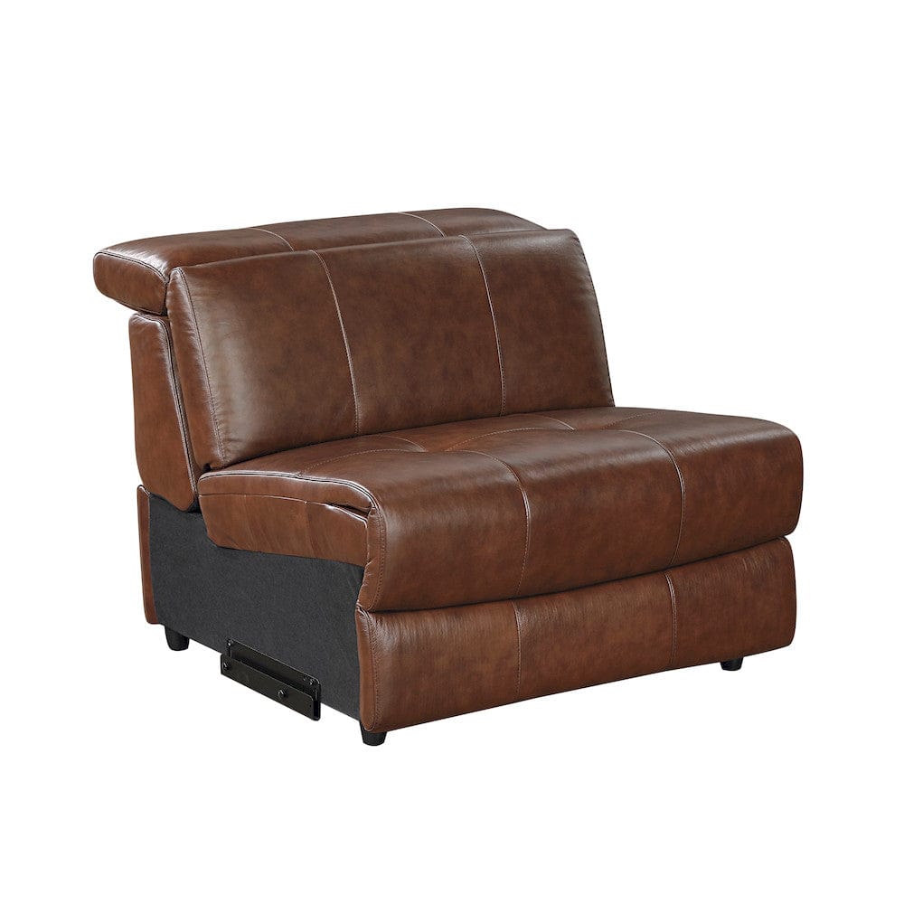 Homelegance  - Sutton 6-Piece Modular Power Reclining Sectional W/ Power Headrests and Charging Ports in Brown - 9790BRWx6LRRRPWH  view 11