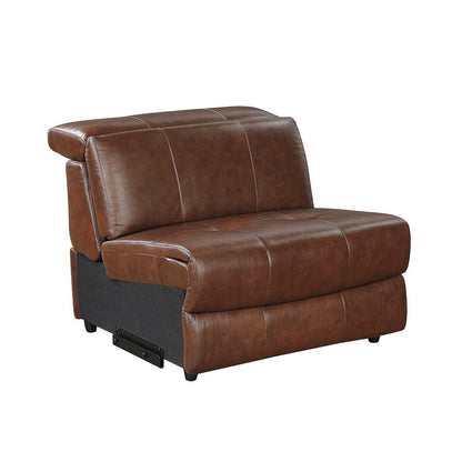 Homelegance  - Sutton 6-Piece Modular Power Reclining Sectional W/ Power Headrests and Charging Ports in Brown - 9790BRWx6LRRRPWH  view 11