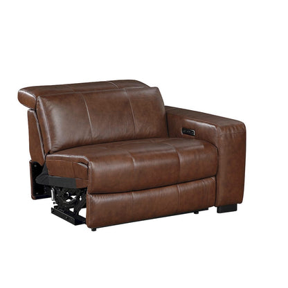 Homelegance  - Sutton 7-Piece Modular Power Reclining Sectional W/ Power Headrests and Charging Ports in Brown - 9790BRWx7LRRRPWH  view 7