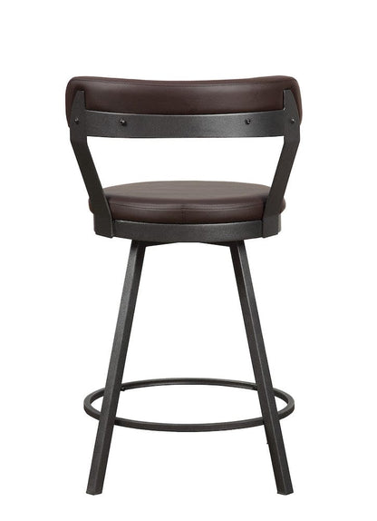 Homelegance  -  Swivel Counter Height Chair, Brown in Brown - 5566-24BR  view 2