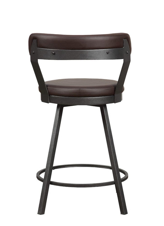 Homelegance  -  Swivel Counter Height Chair, Brown in Brown - 5566-24BR  view 2