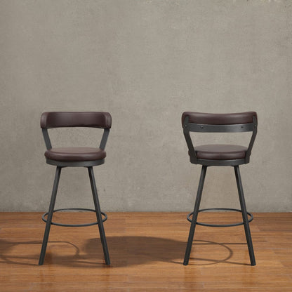 Homelegance  -  Swivel Pub Height Chair, Brown in Brown - 5566-29BR  view 2