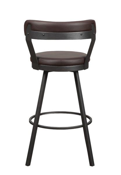 Homelegance  -  Swivel Pub Height Chair, Brown in Brown - 5566-29BR  view 4