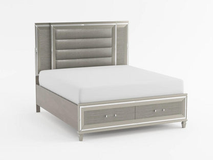 Homelegance  - Tamsin California King Platform Bed W/ LED Lighting and Footboard Storage in White - 1616WK-1CKx  view 8