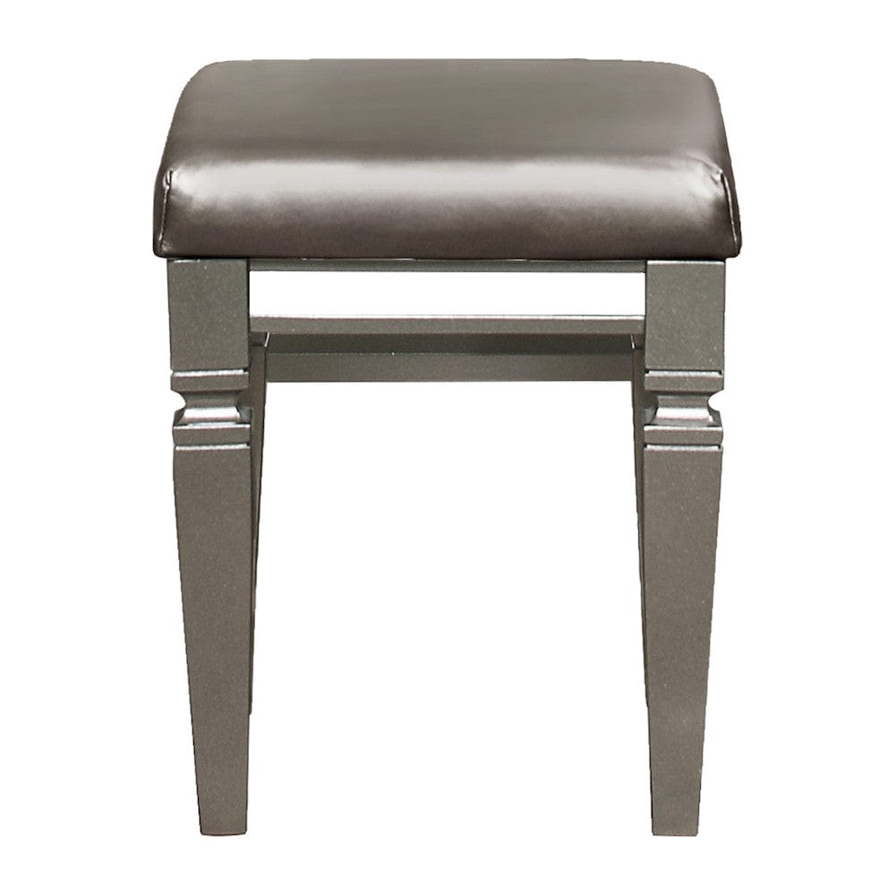 Homelegance  - Tamsin Vanity Stool in Silver - 1616-14  view 1