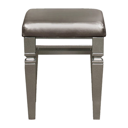 Homelegance  - Tamsin Vanity Stool in Silver - 1616-14  view 1