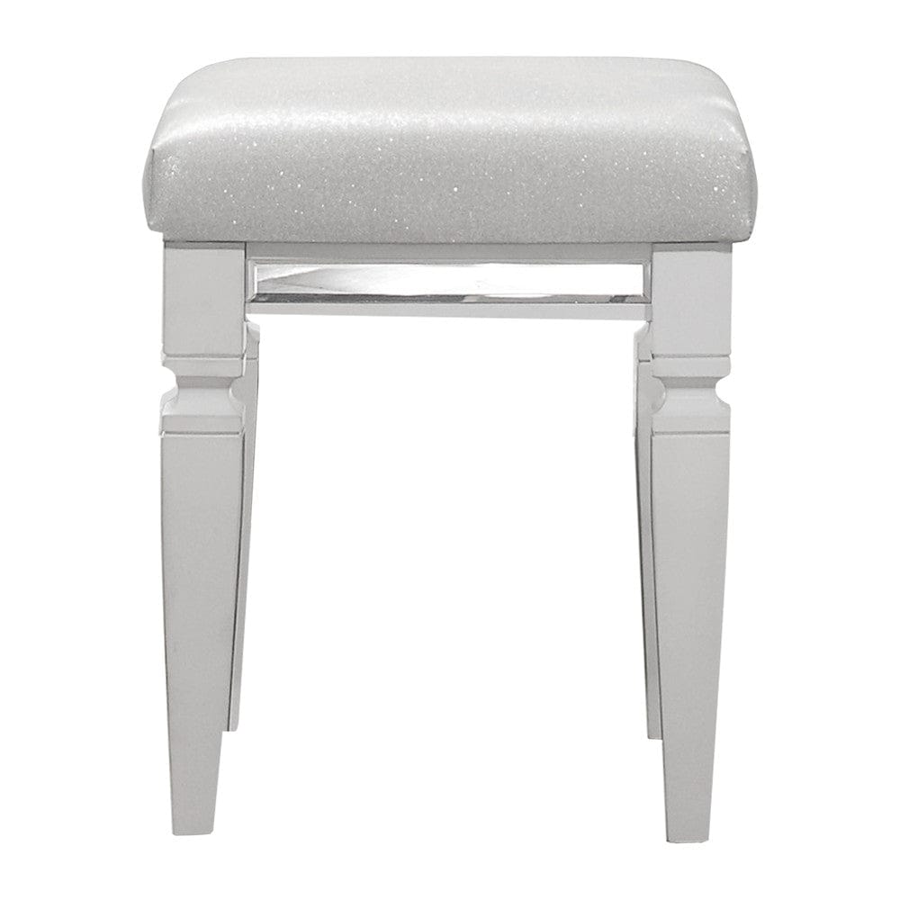Homelegance  - Tamsin Vanity Stool in White - 1616W-14  view 1