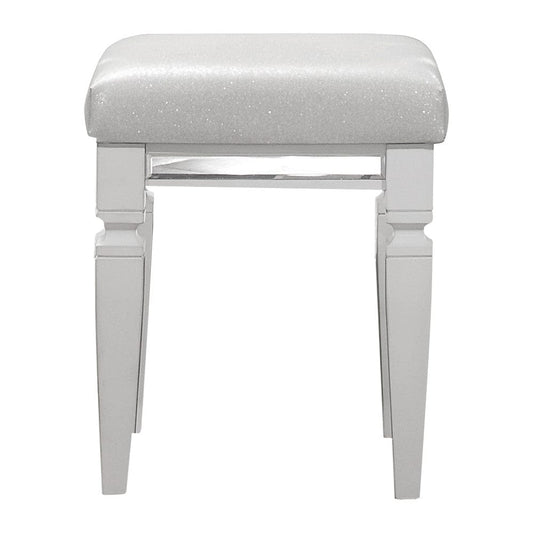 Homelegance  - Tamsin Vanity Stool in White - 1616W-14  view 1