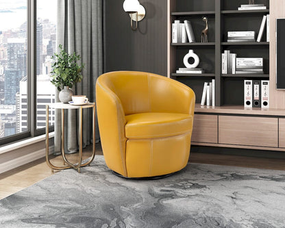 Homelegance  - Tanner Swivel Chair in Yellow - 9276-487SW  view 4