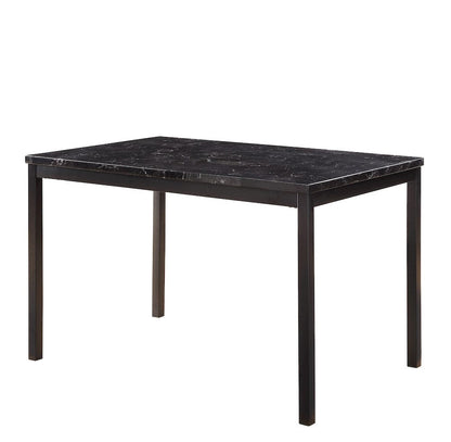 Homelegance  - Tempe Dining Table, Faux Marble Top - 2601BK-48  view 2