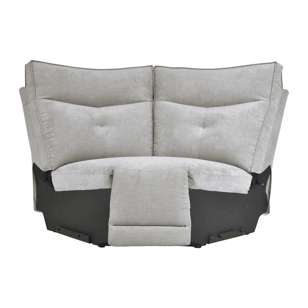 Homelegance  - Tesoro 6-Piece Modular Power Reclining Sectional W/ Power Headrests and USB Ports in Mist gray - 9509MGYx6LRRRPWH  view 7