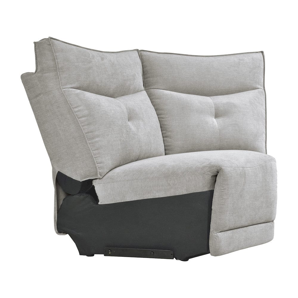 Homelegance  - Tesoro 6-Piece Modular Power Reclining Sectional W/ Power Headrests and USB Ports in Mist gray - 9509MGYx6LRRRPWH  view 8