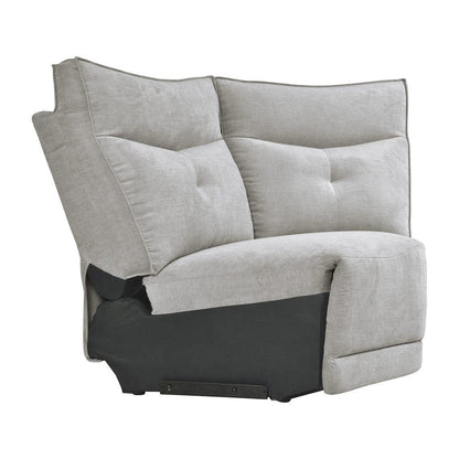 Homelegance  - Tesoro 6-Piece Modular Power Reclining Sectional W/ Power Headrests and USB Ports in Mist gray - 9509MGYx6LRRRPWH  view 8