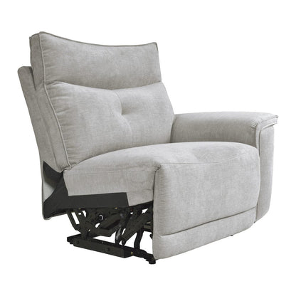 Homelegance  - Tesoro 6-Piece Modular Power Reclining Sectional W/ Power Headrests and USB Ports in Mist gray - 9509MGYx6LRRRPWH  view 9