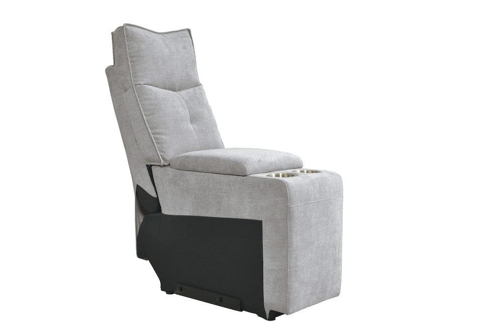 Homelegance  - Tesoro 6-Piece Modular Power Reclining Sectional W/ Power Headrests, Right Chaise and USB Port in Mist gray - 9509MGYx6LRPWH5R  view 4