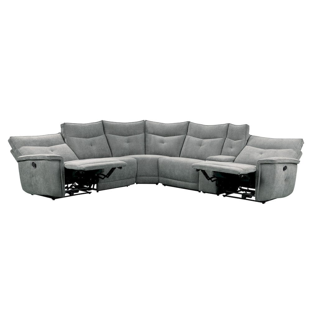Homelegance  - Tesoro 6-Piece Modular Reclining Sectional in Dark gray - 9509DGx6LRRR  view 2