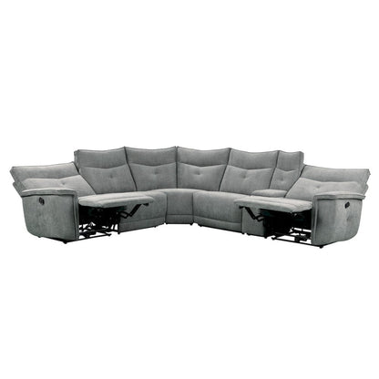 Homelegance  - Tesoro 6-Piece Modular Reclining Sectional in Dark gray - 9509DGx6LRRR  view 2