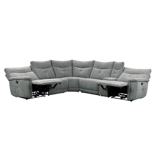 Homelegance  - Tesoro 6-Piece Modular Reclining Sectional in Dark gray - 9509DGx6LRRR  view 2