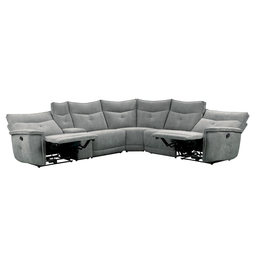 Homelegance  - Tesoro 6-Piece Modular Reclining Sectional in Dark gray - 9509DGx6LRRR  view 3