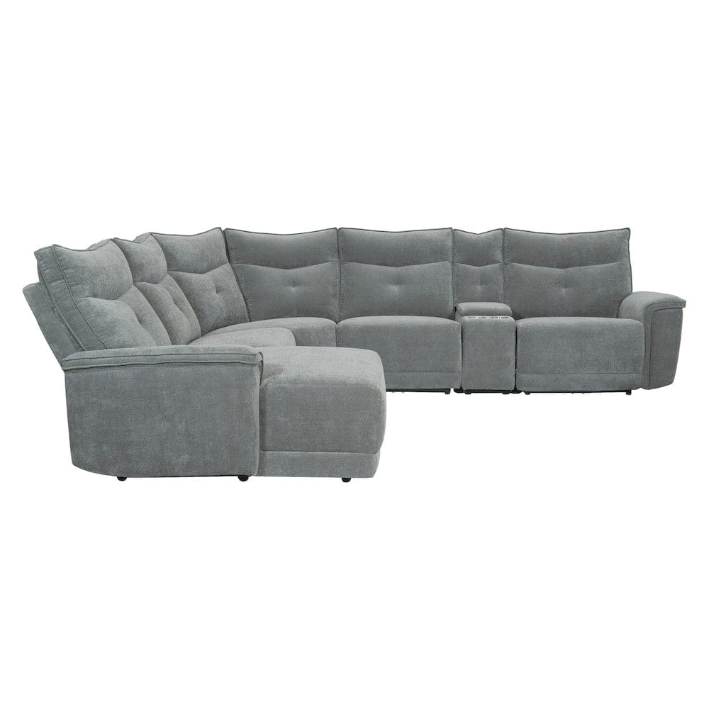 Homelegance  - Tesoro 6-Piece Modular Reclining Sectional W/ Left Chaise in Dark gray - 9509DGx65LRR  view 3